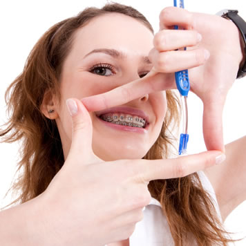 brushing and flossing